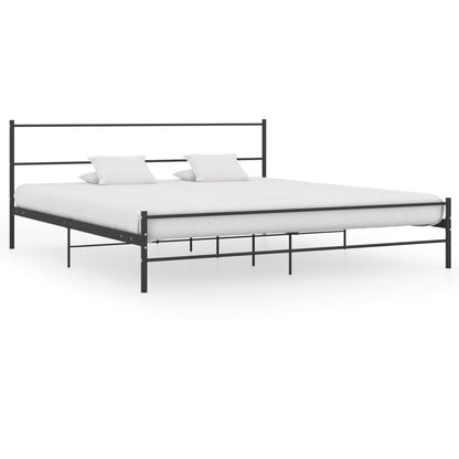 Bed Frame | Black | Metal | Super King | Bed Frame | Rectangular