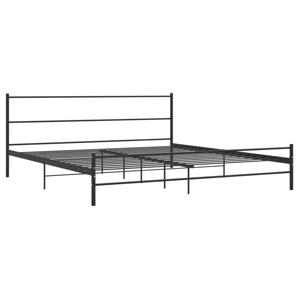 Bed Frame | Black | Metal | Super King | Bed Frame | Rectangular