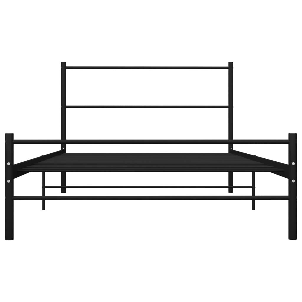 Bed Frame | Black | Metal | Single | Durable | Bed Frame | Rectangular