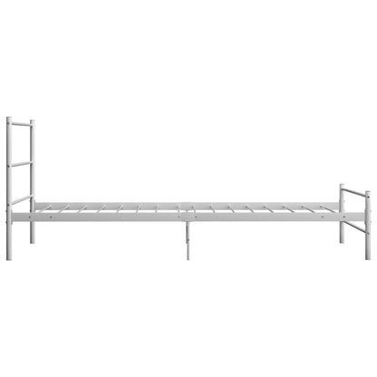 284692 vidaXL Bed Frame without Mattress White Metal 90x200 cm