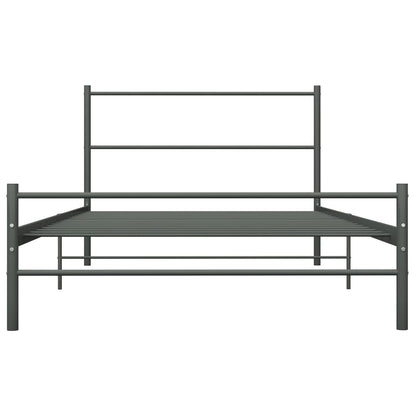Bed Frame | Grey | Metal | Single | Sturdy | Bed Frame | Rectangular