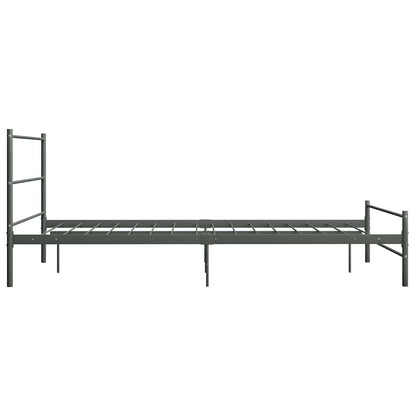 Bed Frame | Grey | Metal | Double | Durable | Bed Frame | Rectangular