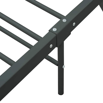 Bed Frame | Grey | Metal | Double | Durable | Bed Frame | Rectangular