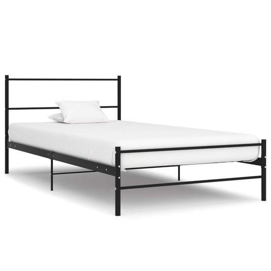 Bed Frame | Black | Metal | Single | Durable | Bed Frame | Rectangular