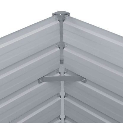 Raised Garden Bed 160x80x45 cm Galvanised Steel Green