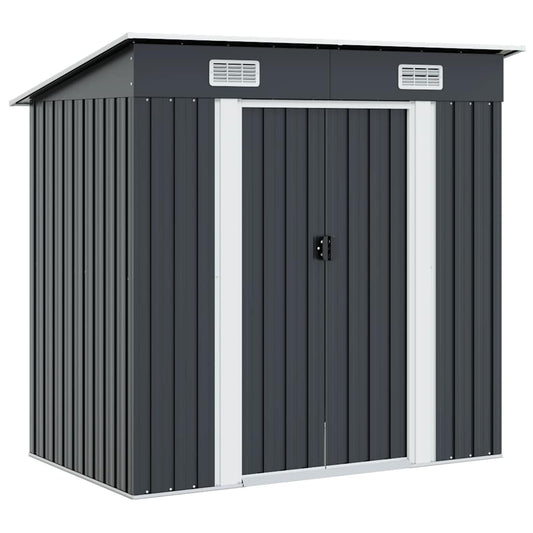 Garden Shed | Anthracite | Galvanised steel | 190 x 124 x 181 cm
