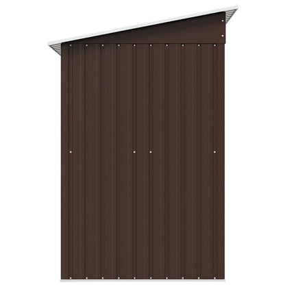 47027 vidaXL Garden Storage Shed Brown 194x121x181 cm Steel