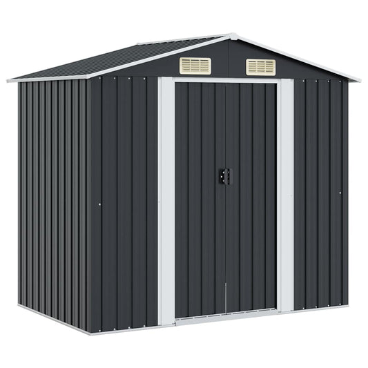 Garden Shed | Anthracite | Galvanised steel | 204 x 132 x 186 cm