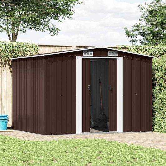 Garden Shed | Brown | Galvanised steel | Large | Garden Shed