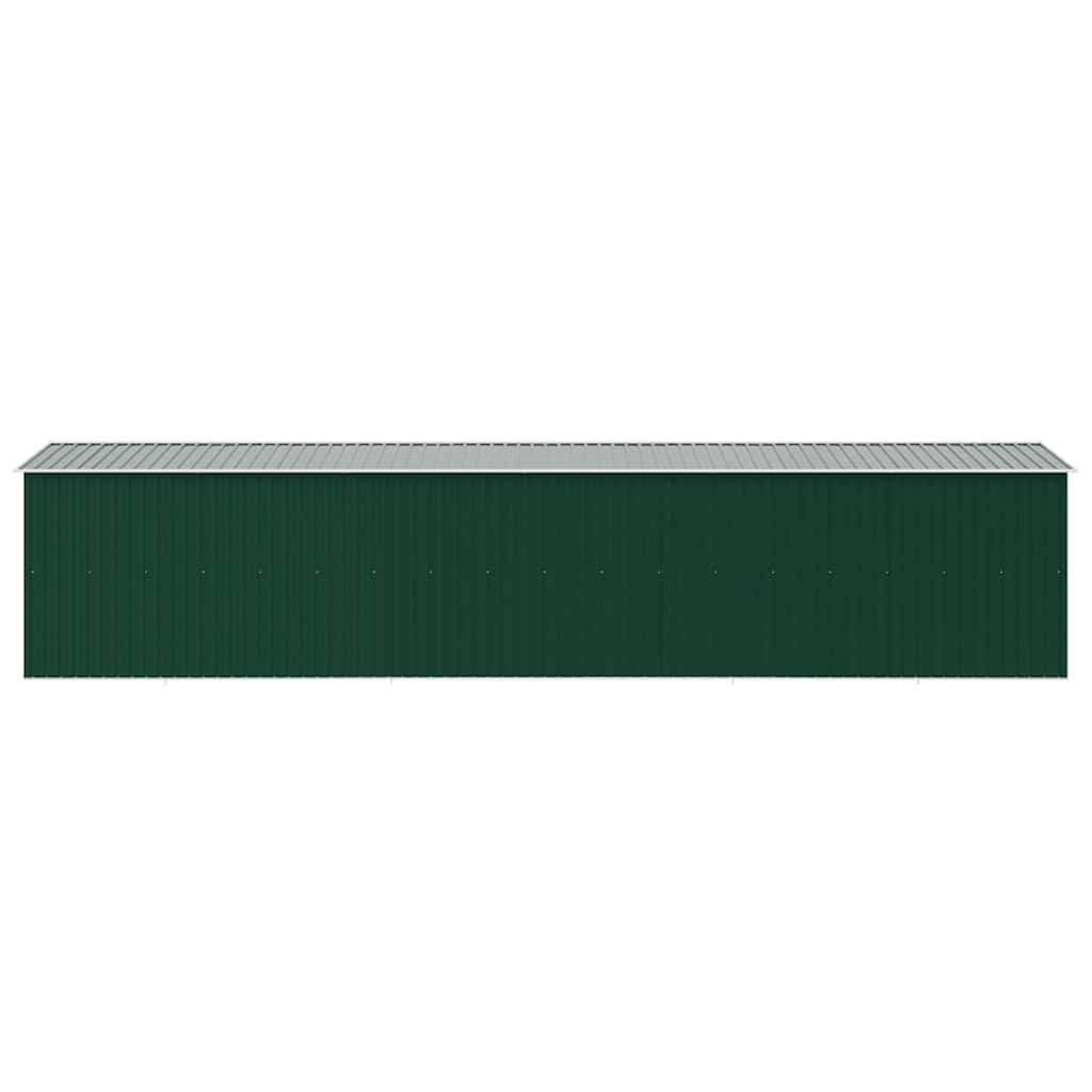 Garden Shed Green 257x779x181 cm Galvanised steel