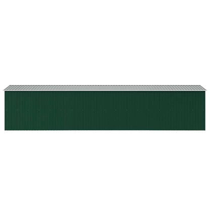 Garden Shed Green 257x779x181 cm Galvanised steel