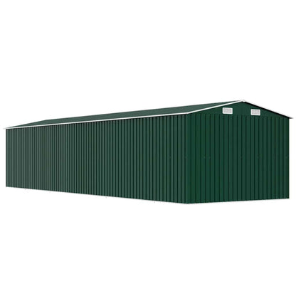 Garden Shed Green 257x779x181 cm Galvanised steel