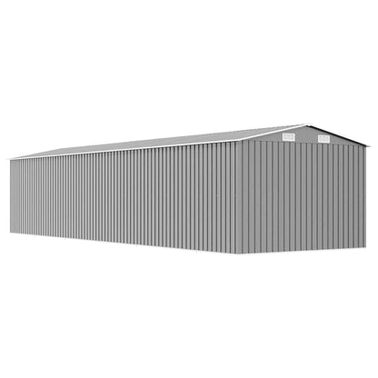 Garden Shed Grey 257x779x181 cm Galvanised steel