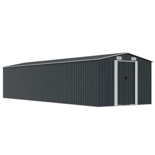 Garden Shed Anthracite 257x779x181 cm Galvanised steel