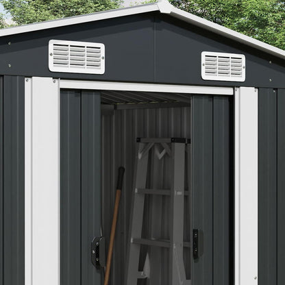 Garden Shed Anthracite 257x779x181 cm Galvanised steel