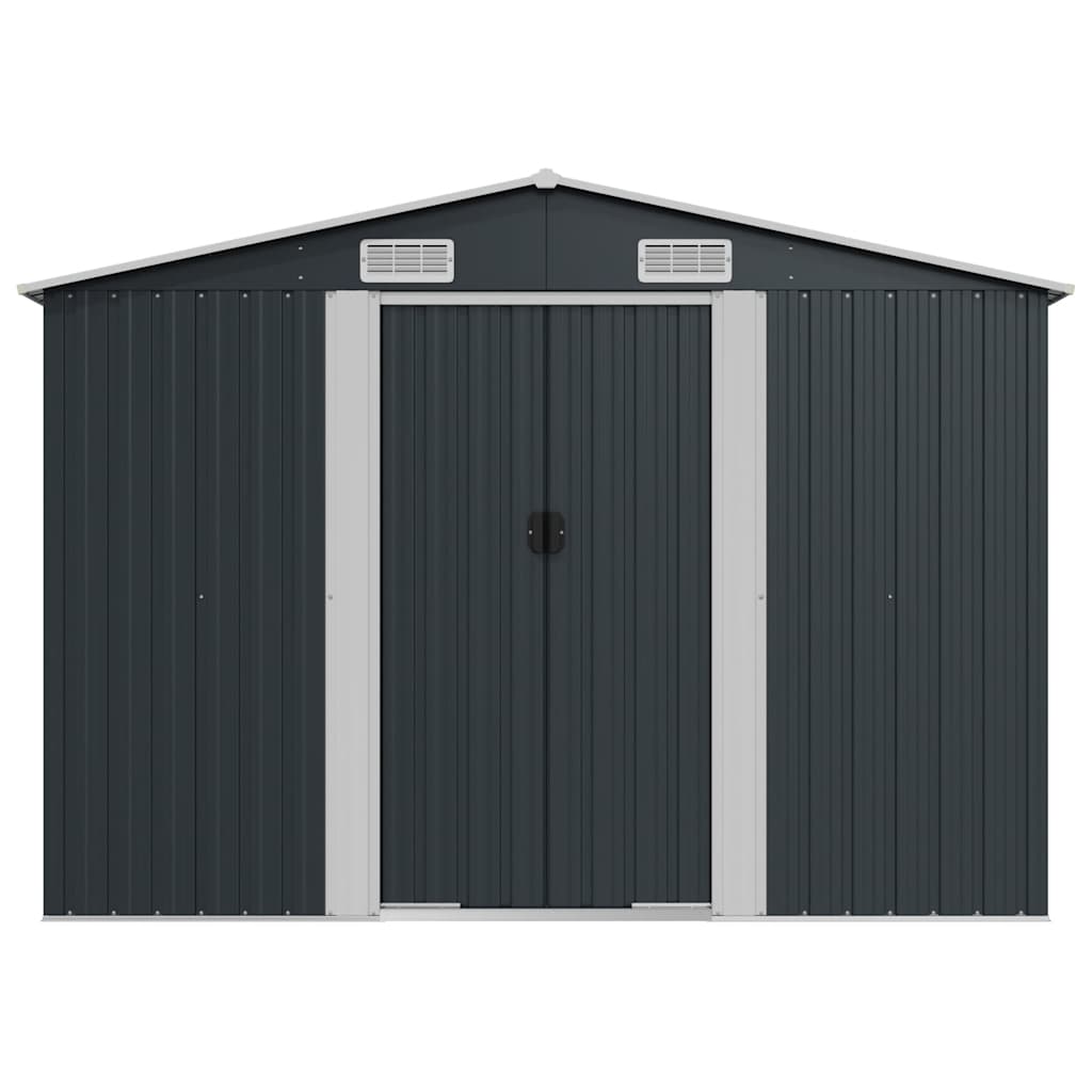 Garden Shed Anthracite 257x779x181 cm Galvanised steel