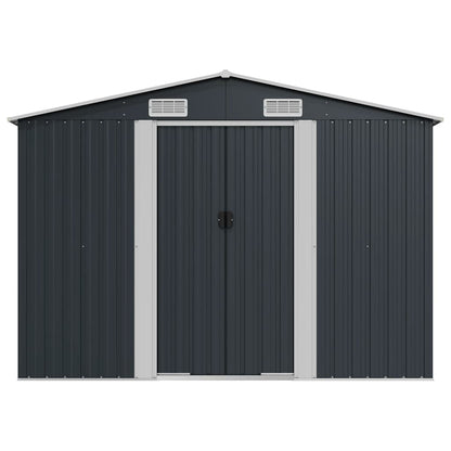 Garden Shed Anthracite 257x779x181 cm Galvanised steel