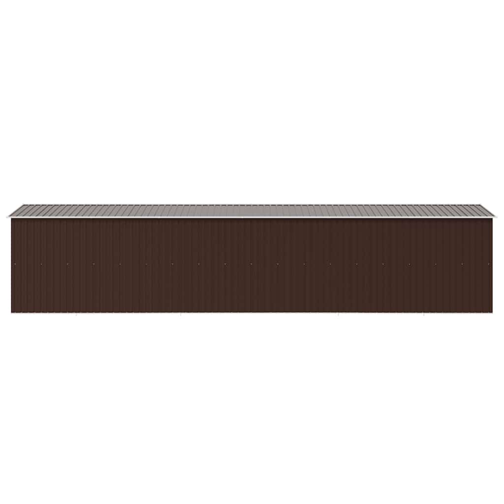 Garden Shed Brown 257x779x181 cm Galvanised steel