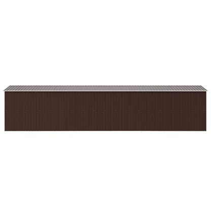 Garden Shed Brown 257x779x181 cm Galvanised steel