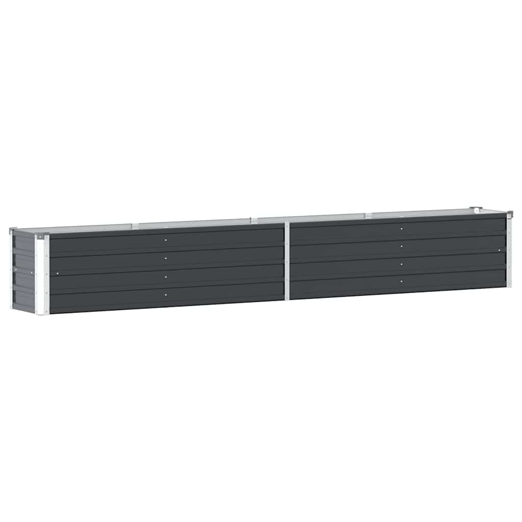 47055 vidaXL Garden Raised Bed Galvanised Steel 320x40x45 cm Anthracite