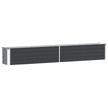 47055 vidaXL Garden Raised Bed Galvanised Steel 320x40x45 cm Anthracite