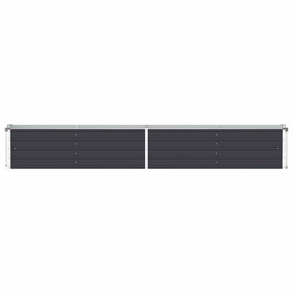 47055 vidaXL Garden Raised Bed Galvanised Steel 320x40x45 cm Anthracite