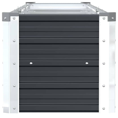 47055 vidaXL Garden Raised Bed Galvanised Steel 320x40x45 cm Anthracite