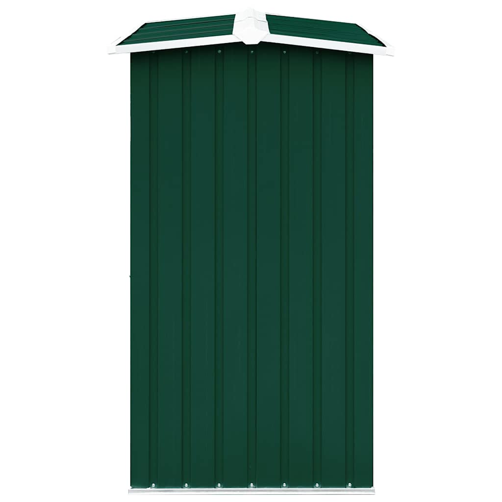 Log Storage Shed Galvanised Steel 172x91x154 cm Green