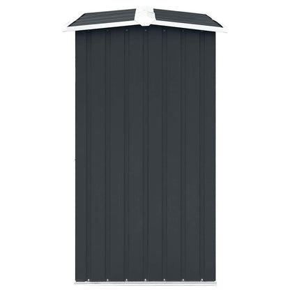 Log Storage Shed Galvanised Steel 172x91x154 cm Anthracite