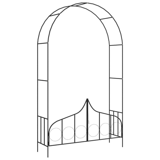 Garden Arch | Black | Powder-coated iron | Large | Sturdy | Garden Arch