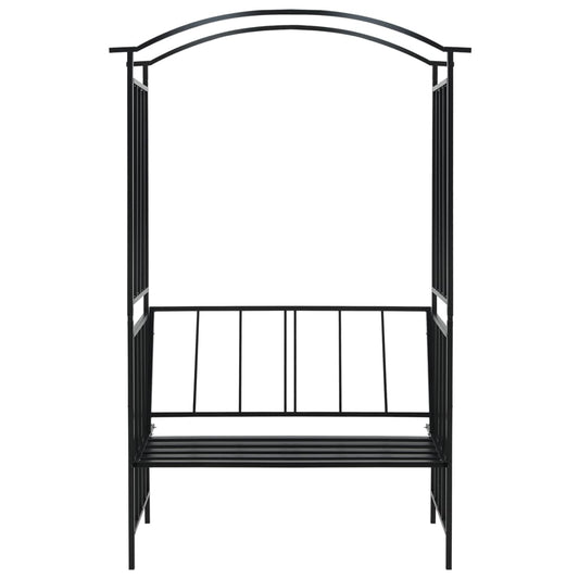 Garden Arch | Black | Iron | Medium | Decorative Inlays | Garden Arch