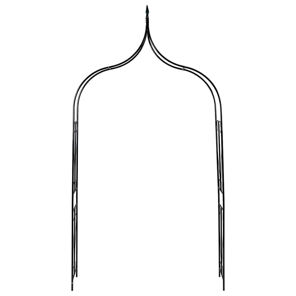 Garden Arch Dark Green 142x37x275 cm Iron