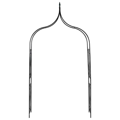 Garden Arch Dark Green 142x37x275 cm Iron