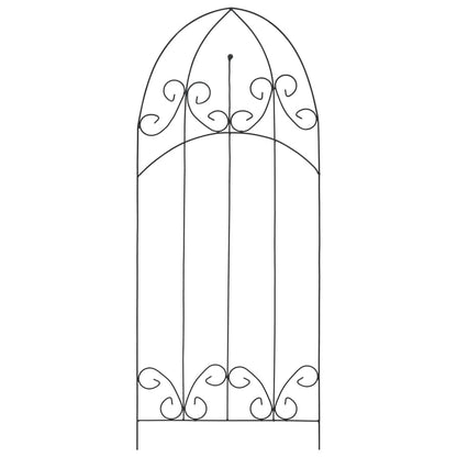 Plant Climbing Racks 3 pcs Black 40x100 cm Iron