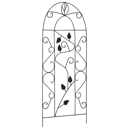 Plant Climbing Racks 3 pcs Black 40x100 cm Iron