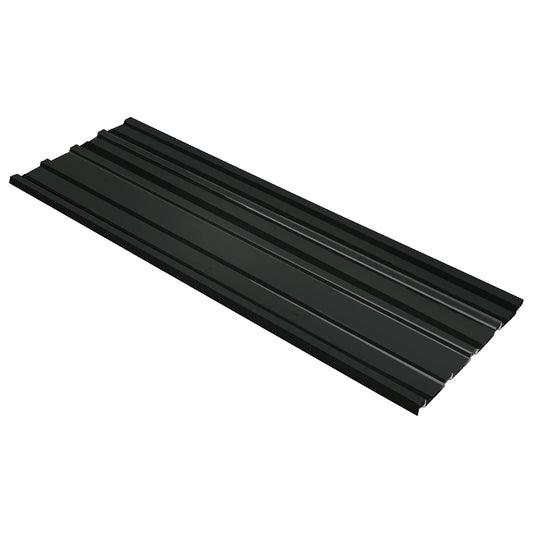 Roof Panel 12 pcs Anthracite 129 x 45 cm Galvanised steel