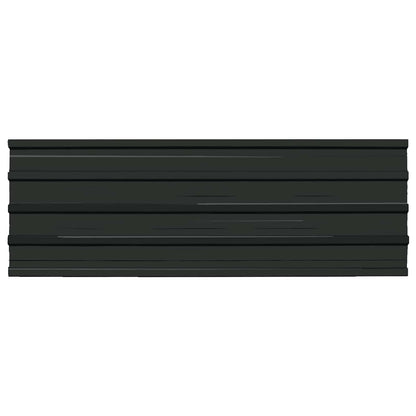 Roof Panel 12 pcs Anthracite 129 x 45 cm Galvanised steel