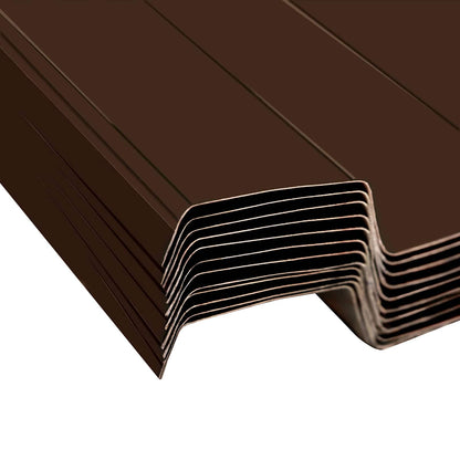 Roof Panel 12 pcs Brown 129 x 45 cm Galvanised steel