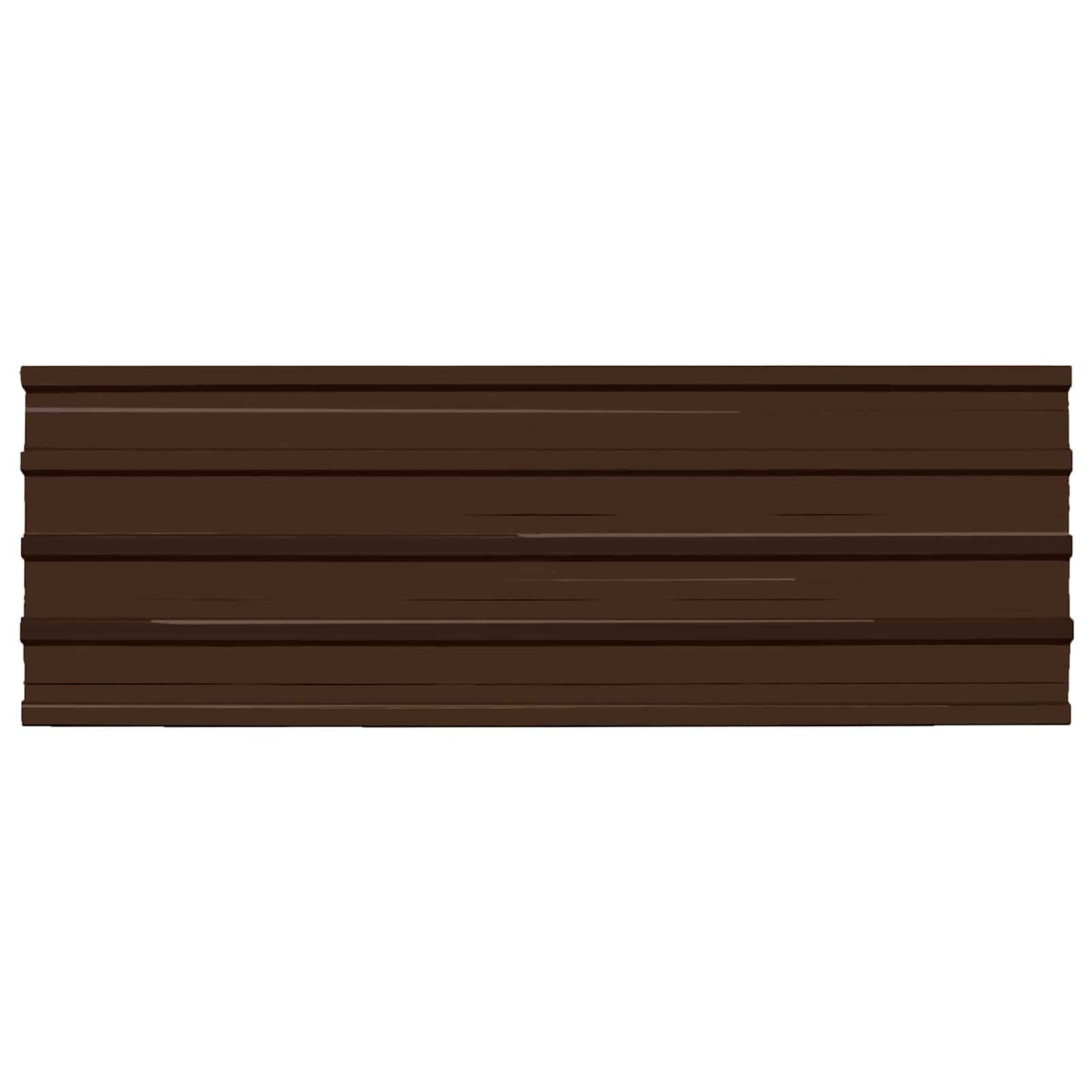 Roof Panel 12 pcs Brown 129 x 45 cm Galvanised steel