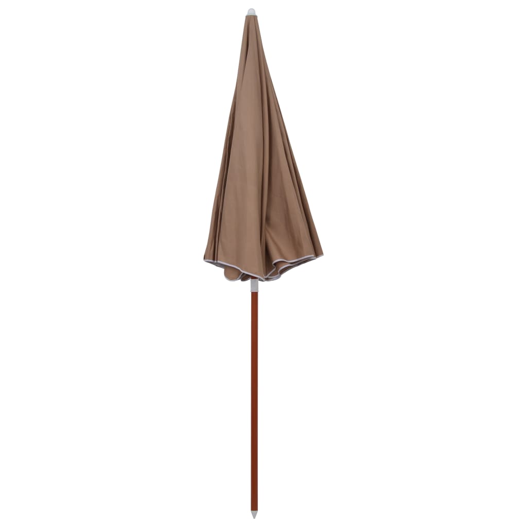 Garden Parasol | Taupe | 100% polyester and steel | Large