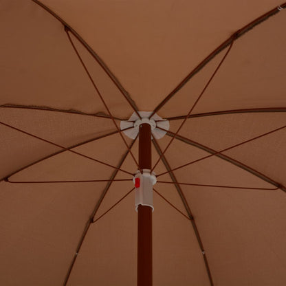 Garden Parasol | Taupe | 100% polyester and steel | Large