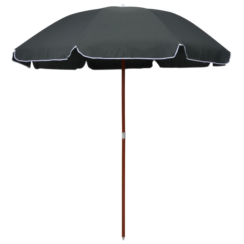 Garden Parasol | Anthracite | Polyester, Steel | Large