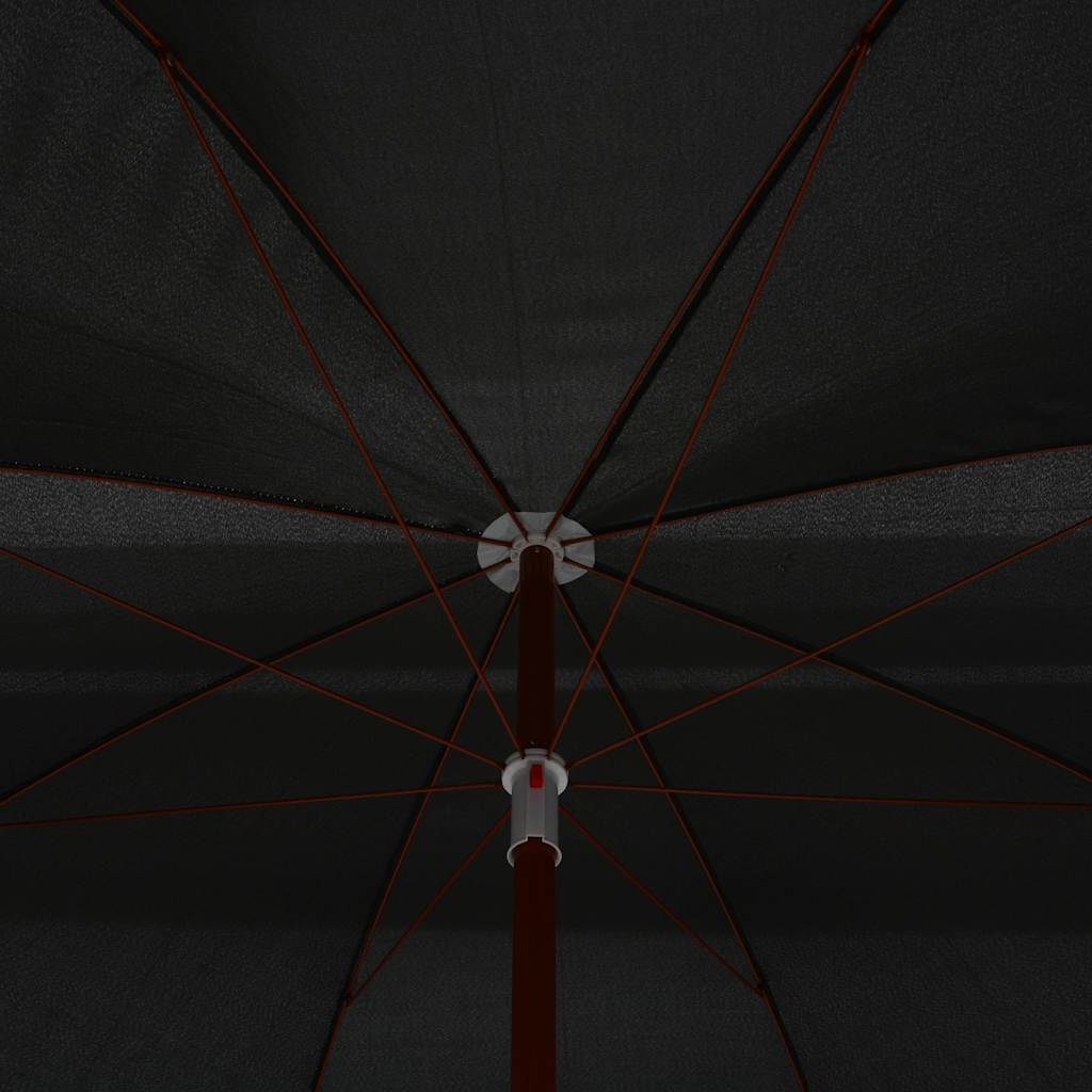 Garden Parasol with Steel Pole 300 cm Anthracite