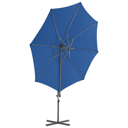Cantilever Garden Parasol | Azure blue | Fabric | Large | Tiltable