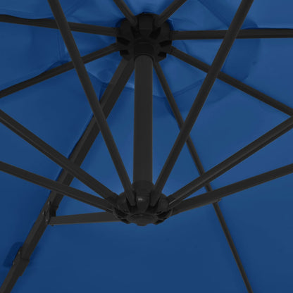 Cantilever Garden Parasol | Azure blue | Fabric | Large | Tiltable