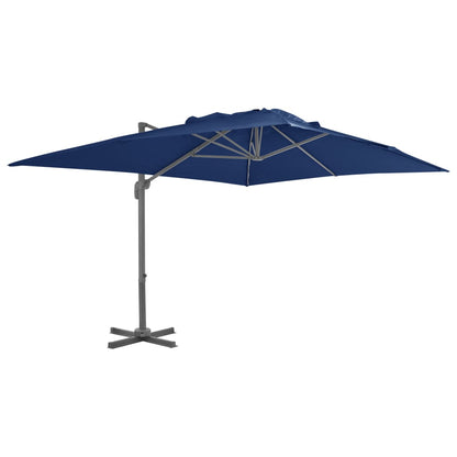 Cantilever Garden Parasol with Aluminium Pole 4x3 m Azure Blue