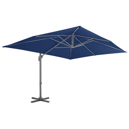 Cantilever Garden Parasol with Aluminium Pole 4x3 m Azure Blue