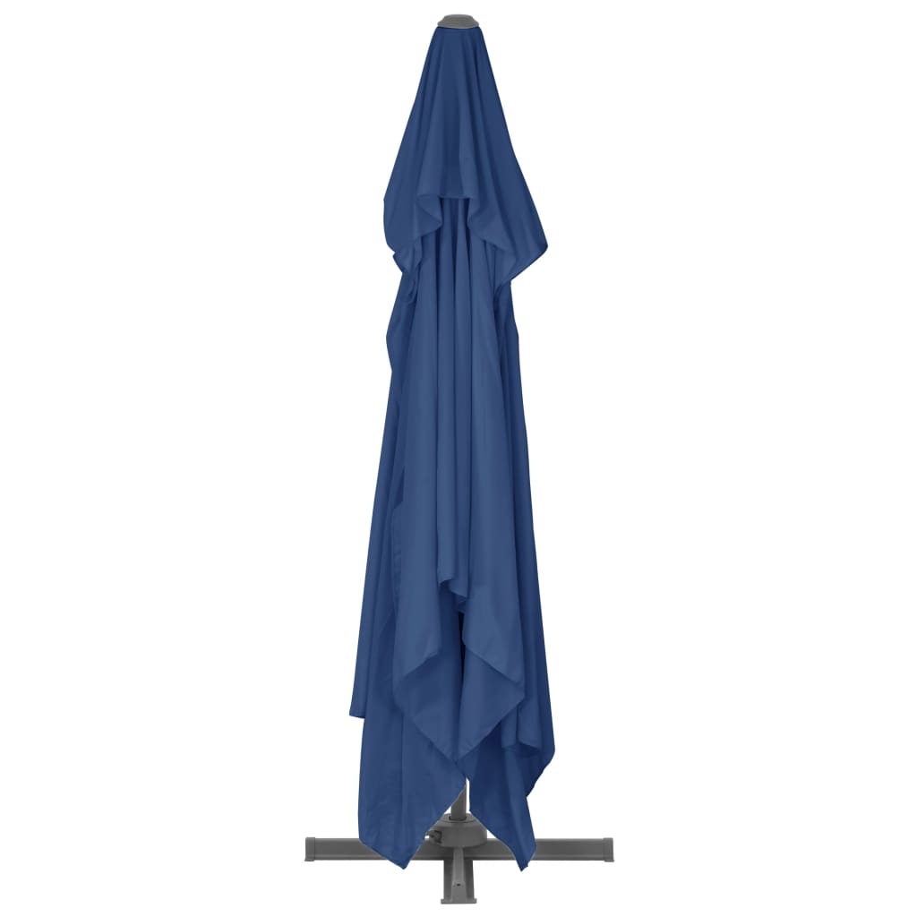 Cantilever Garden Parasol with Aluminium Pole 4x3 m Azure Blue