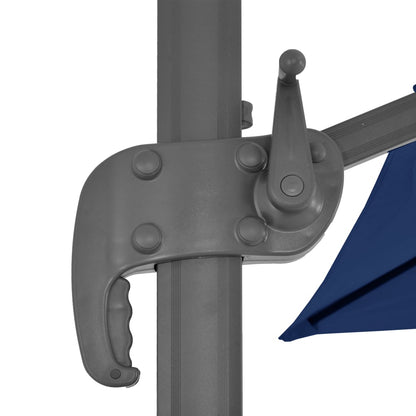 Cantilever Garden Parasol with Aluminium Pole 4x3 m Azure Blue
