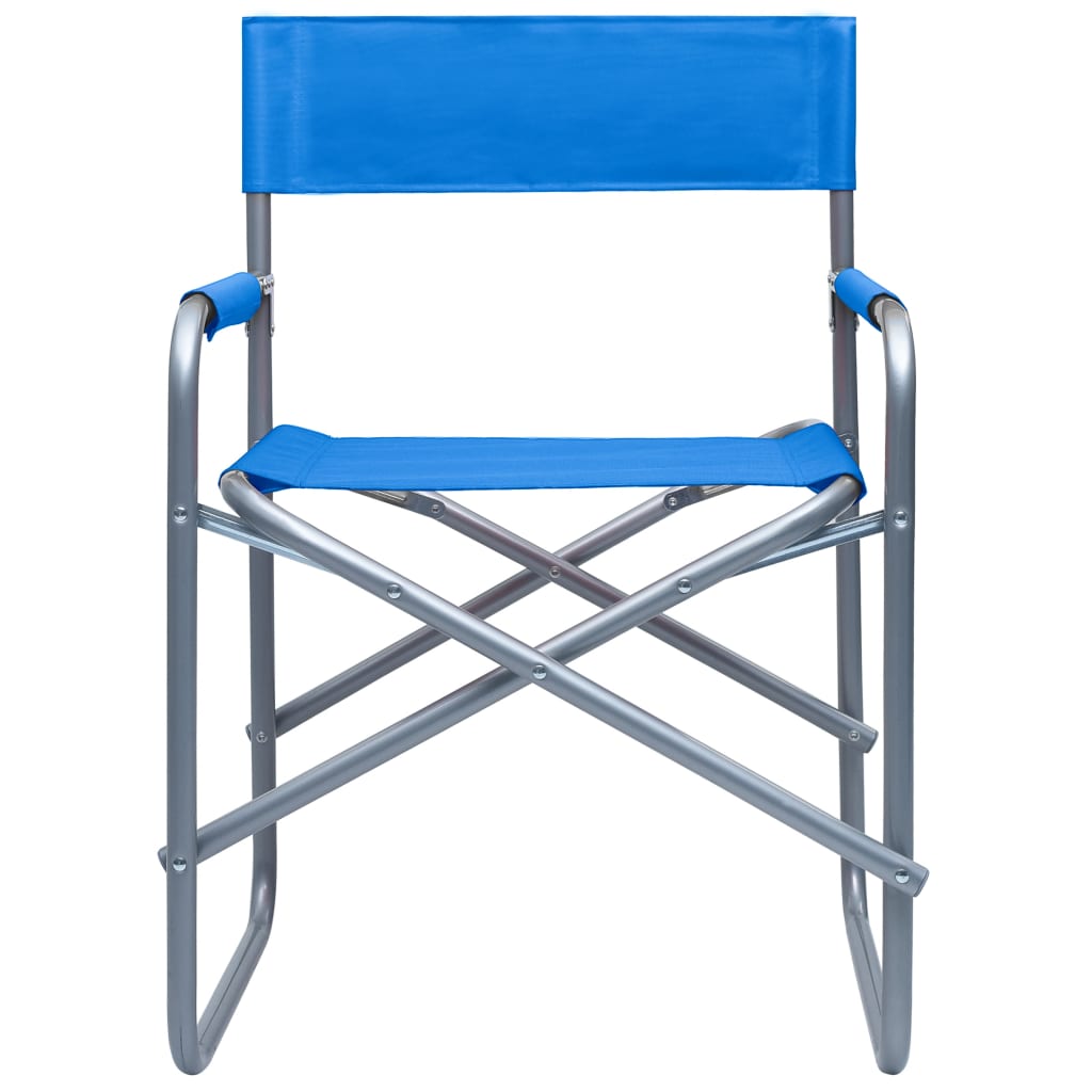 Director's Chair | Set of 2 | Steel blue | Steel, 100% polyester | Medium